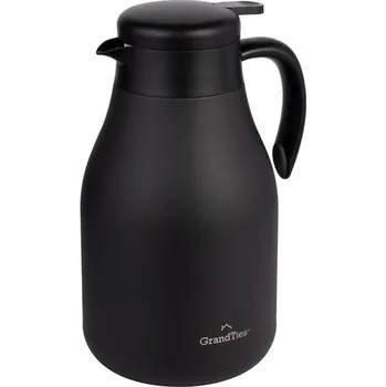 Termoska GrandTies nerezová termoska s dvojitou stěnou, karafa na kávu, vakuová termoska na kávu, dávkovač