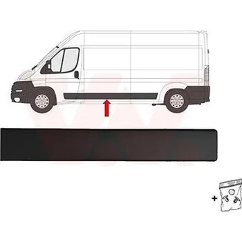 Lišta karosérie Ozdobná / ochranná lišta, boční stěna VAN WEZEL 4064409