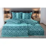 Jarní Povlečení mikrosatén AKABA tyrkysové