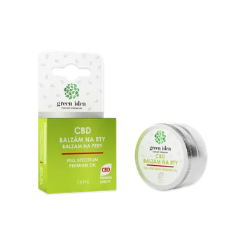 Péče o rty Green idea CBD balzám na rty