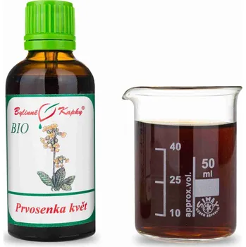 Doplněk stravy Bylinné kapky s.r.o. Prvosenka (petrklíč) květ BIO - bylinné kapky (tinktura) 50 ml
