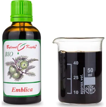 Doplněk stravy Bylinné kapky s.r.o. Emblica (emblika - embilika - Ámalaki - Amla - indický angrešt) BIO - bylinné kapky (tinktura) 50 ml