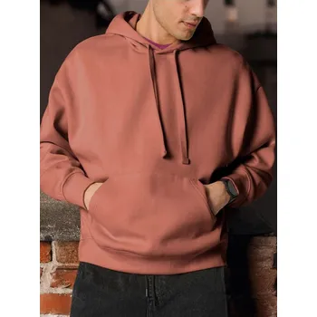 Pánská móda Sinsay - Mikina comfort - oranžová - 9846I-25X - 9846I-25X-XXL