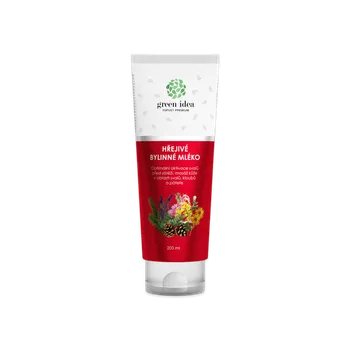 Masážní přípravek Green idea Hřejivé bylinné mléko