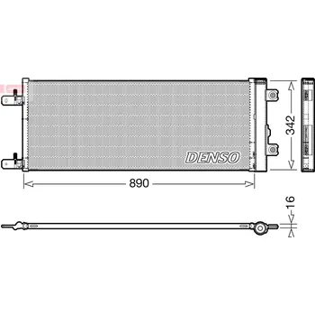 Výparník klimatizace Kondenzátor, klimatizace DENSO DCN99071