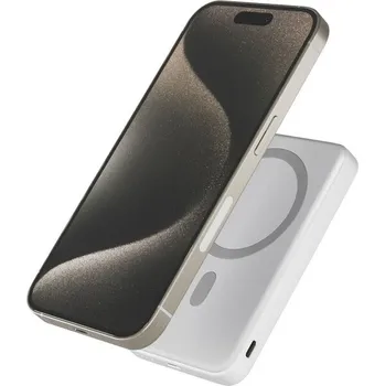 Powerbanka iWant Mag+ powerbanka se stojánkem 7000mAh bílá Bílá