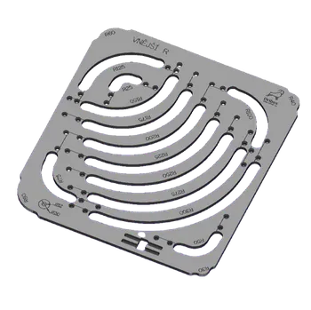 Dribex truhlářská šablona ER pro zaoblení vnějších rohů