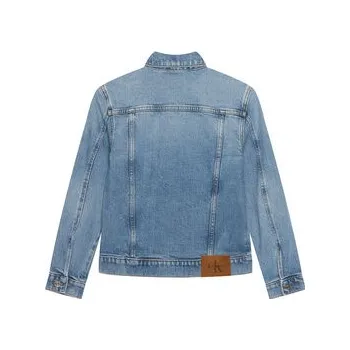 Pánská větrovka Calvin Klein Jeans Jeansová bunda IU0IU00726 Modrá Regular Fit 10Y