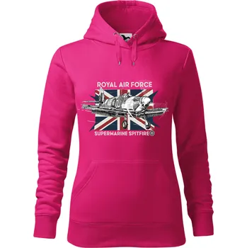 Dámská mikina Mikina - Supermarine Spitfire Barva: Purpurová (40), Velikost: XXL, Střih: Dámské