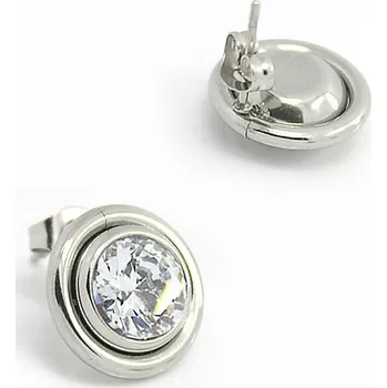 Náušnice Foxette Náušnice z chirurgické oceli Bold - Čirá JF_0353