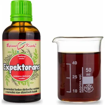 Doplněk stravy Bylinné kapky s.r.o. Expektorans - Pavlovy bylinné kapky (tinktura) 50 ml
