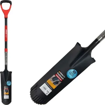 Rýč Rýč Strend Pro Premium RedShark, úzký, drenážní, se sklolaminátovou násadou D 1280 mm, záruka 10 let. 2110433