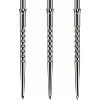 Hroty na steel šipky Mission Caliburn EVO Ripple 38mm stříbrné