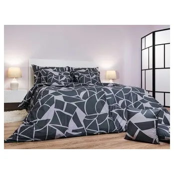 Povlečení Povlečení bavlna Julius tmavě šedý 140x200, 70x90 cm II.jakost