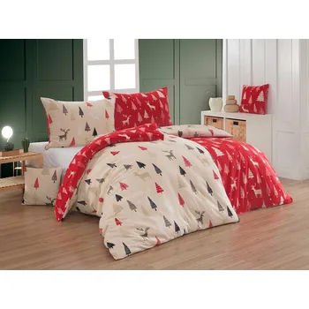 Povlečení Matějovský Patti Flanel Premium 140 x 200, 70 x 90 cm zipový uzávěr