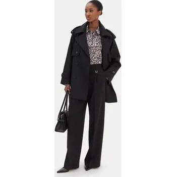 Dámský kabát JOOP! Trenčkot Carrie 30101902 Černá Regular Fit 38