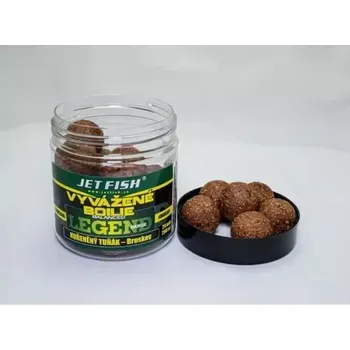 Boilies Jet Fish Vyvážené boilies Legend Range Kořeněný tuňák + Broskev 250ml 24mm (000357)