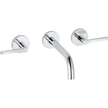Vodovodní baterie Kludi Nova Fonte - Umyvadlová baterie pod omítku, 3-otvorová instalace, chrom 201440515