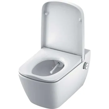 Tece TECEone - Závěsné WC s bidetovou sprškou a sedátkem SoftClose, Rimless, bílá TECEONESET