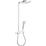 Hansgrohe Raindance Select E - Sprchový set Showerpipe 300 s termostatem ShowerTablet Select, 3 proudy, bílá/chrom 27127400