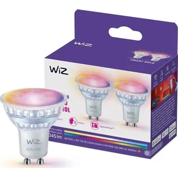 Stojací lampa WiZ Smart LED bodové světlo s paticí GU10, plné barvy a nastavitelná bílá, ekvivalent 50 W,