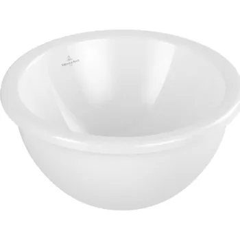 Umyvadlo Villeroy & Boch Loop&Friends - Umyvadlo vestavné, průměr 33 cm, s přepadem, alpská bílá 4A510001