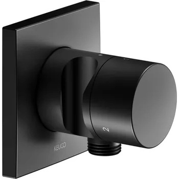Vodovodní baterie Keuco IXMO - Ventil pod omítku pro 3 spotřebiče, s připojením hadice a držákem sprchy, matná černá 59548370202