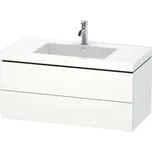 Duravit L-Cube - Skříňka s umyvadlem 50x100x48 cm, 2 zásuvky, bílá mat LC6928O1818