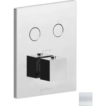 Vodovodní baterie Paffoni Compact Box - Termostatická baterie pod omítku, pro 2 spotřebiče, matná bílá CPT518BO