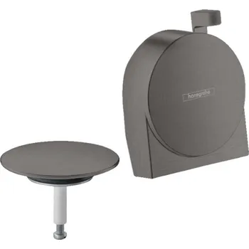 Sifon Hansgrohe Exafill S - Vrchní sada vanového výtoku, kartáčovaný černý chrom 58117340