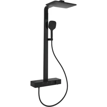 Sprchový set Villeroy & Boch Infinity Showers - Sprchový set s termostatem, 36x24 cm, 3 proudy, matná černá TVS110004000K5