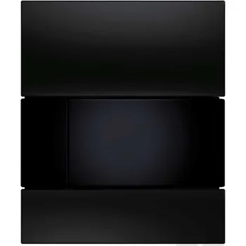 Tece TECEsquare - Ovládání splachování pisoáru, černé sklo/černá 9242809