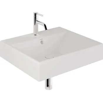 Kludi Resa - Umyvadlo 61x51 cm, s přepadem, s otvorem pro baterii, matná bílá 59WW6153