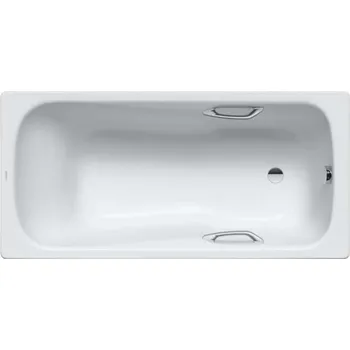 Vana Kaldewei Ambiente - Obdélníková vana Dyna Set Star 627, 160x70 cm, s otvory pro madla, bílá 226900010001