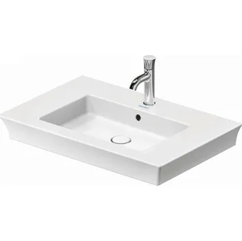 Duravit White Tulip - Umyvadlo 75x49 cm, 1 otvor pro baterii, bílá 2363750000