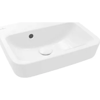 Villeroy & Boch O.novo - Umývátko na desku, 45x37 cm, s přepadem, bez otvoru pro baterii, CeramicPlus, alpská bílá 43444JR1