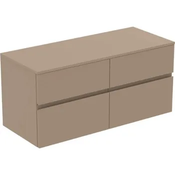Nábytek Ideal Standard Finesse - Umyvadlová skříňka, 120x51x56 cm, 4 zásuvky, Matt Greige E3437UP