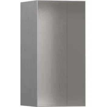 Koupelnový nábytek Hansgrohe XtraStoris Minimalistic - Výklenek do stěny, 30x15x14 cm, kartáčovaná nerez 56076800