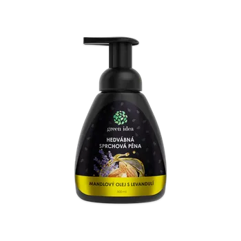 Koupelová pěna Green idea Hedvábná sprchová pěna - mandlový olej s levandulí