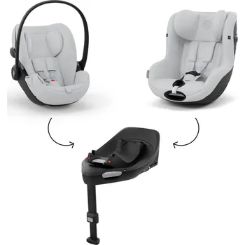 Autosedačka Cybex set Comfort Cloud G i-Size Fog Grey-Light Grey + Sirona G i-Size Fog grey+ Základna G/Black