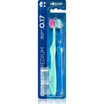 Zubní kartáček Curasept Softline 0.17 Medium 2pack zubní kartáček 2 ks