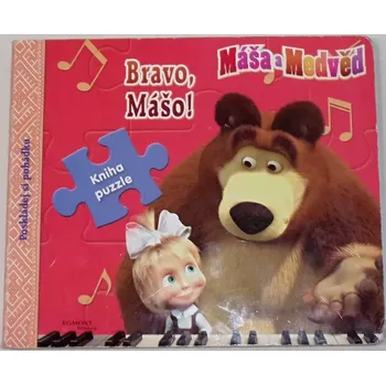 Puzzle Máša a Medvěd: Poskládej si pohádku (Kniha puzzle)