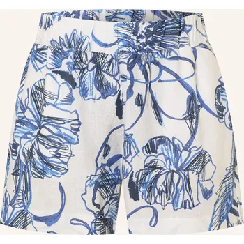 Dámské kraťasy 120%Lino Dámské Plátěné Šortky, krémová / tmavě modrá /...