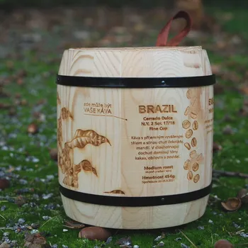 Káva Kava.cz Soudek brazilské kávy s věnováním