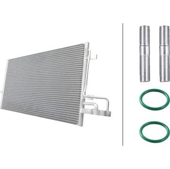 Ventilátor topení a klimatizace Kondenzátor klimatizace HELLA 8FC 366 220-621