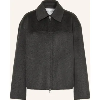 Dámský blejzr Mrs & Hugs Dámská Bunda Hranatého Střihu, tmavě šedá, 34