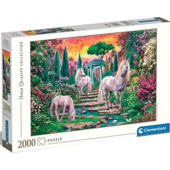 Puzzle Clementoni - Puzzle 2000 Klasičtí zahradní jednorožci