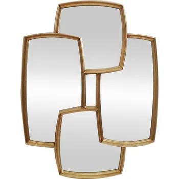 Zrcadlo Nástěnné zrcadlo QUADRA 90 CM zlaté