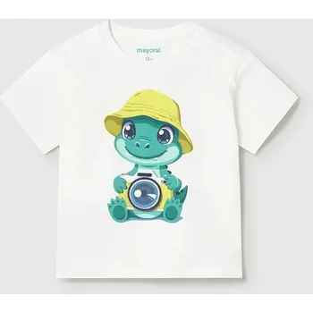 Chlapecké oblečení Dětské bavlněné tričko Mayoral 1016.3J.Baby.PPY2 bílá 00X, vel. 86