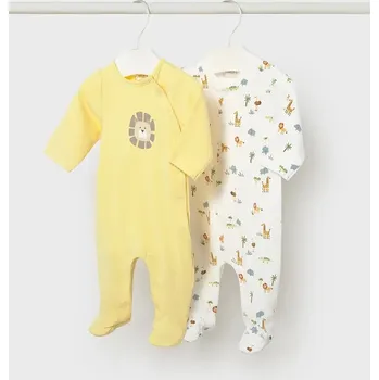 Kojenecké dupačky Mayoral Newborn 2-pack 1720.1G.Newborn.PPY2 žlutá 11X, vel. 60